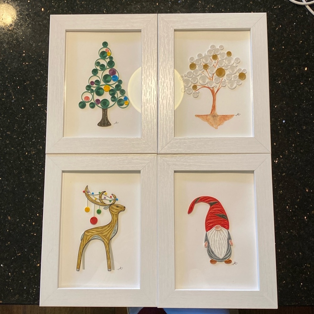 Christmas framed artwork